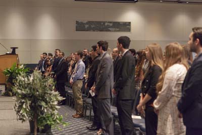 Phi Kappa Phi 2016 Initiation Banquet induction of members