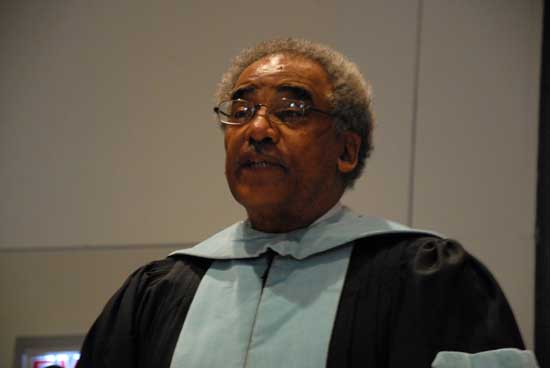 Dr. Edgar Farmer, Emeritus Professor of Education was the guest speaker at the 2013 Phi Kappa Phi Initation Ceremony.